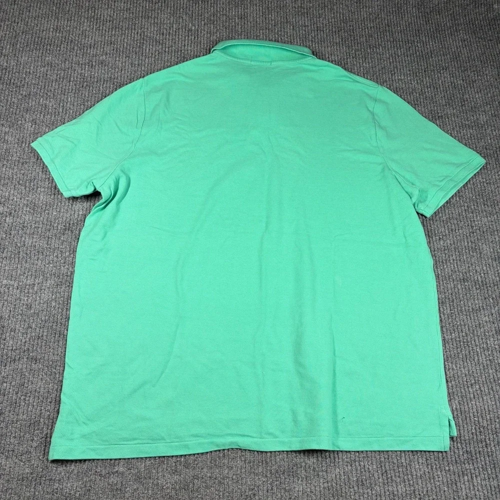 Polo Ralph Lauren Polo Shirt Mens 2XL Aqua Blue Classic Fit Resort‎ Wear Tennis